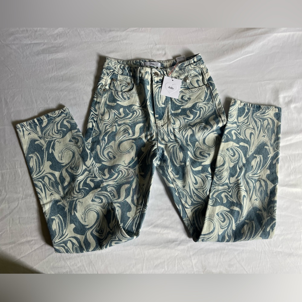 Adika Swirl Pattern Jeans Size XS